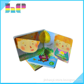 Custom shape mini 3d Paper Board Colorful Children Book Printing